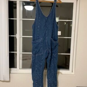 Free people denim jumpsuit